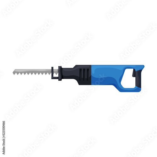 Fretsaw vector icon.Cartoon vector icon isolated on white background fretsaw.