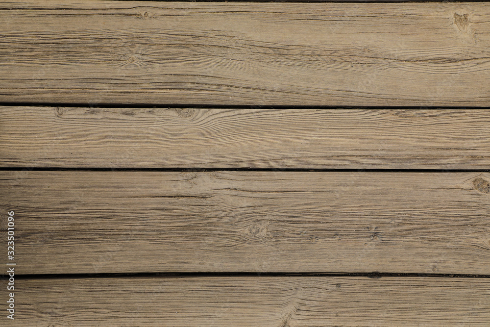 Fototapeta premium Background texture of weathered horizontal wood planks