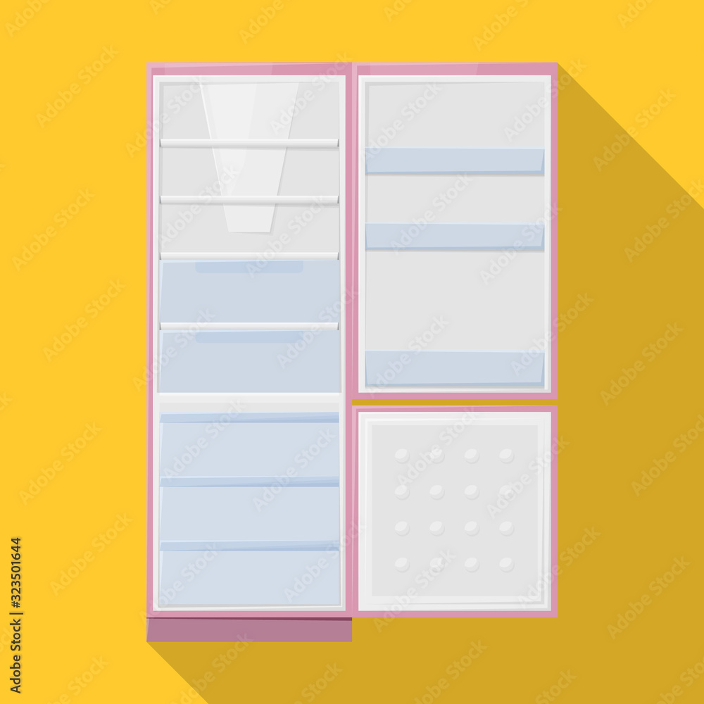 Modern fridge vector icon.Flat vector icon isolated on white background modern fridge. Modern fridge vector icon.Flat vector icon isolated on white background modern fridge.