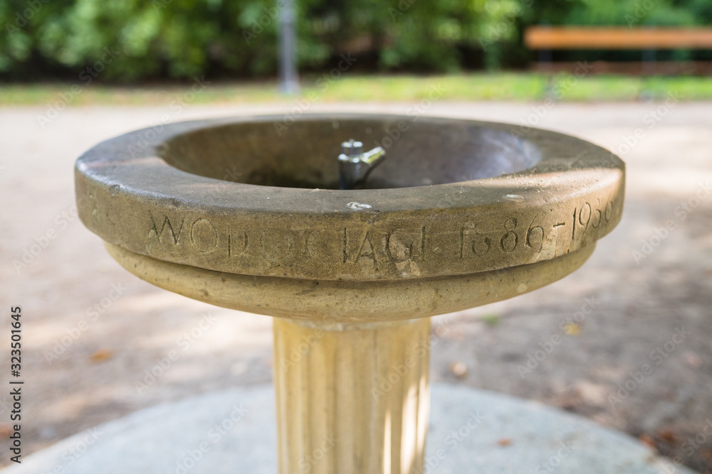 Drinking fountain in Ogród Krasińskich, Warsaw, Poland Drinking fountain in Ogród Krasińskich, Warsaw, Poland