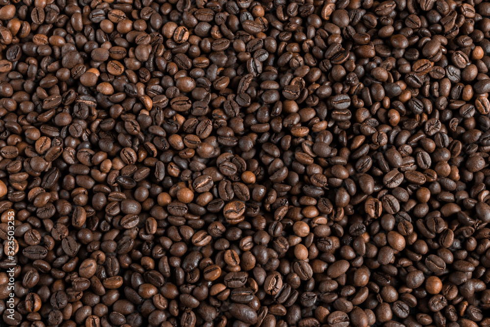 Fototapeta premium tło z palonych ziaren kawy
