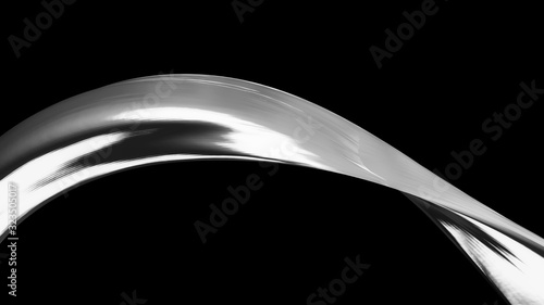 Abstract silver marble texture. Black and white wave background. Silver liquid texture. Silver metallic surface. Abstract design or art element for your projects.