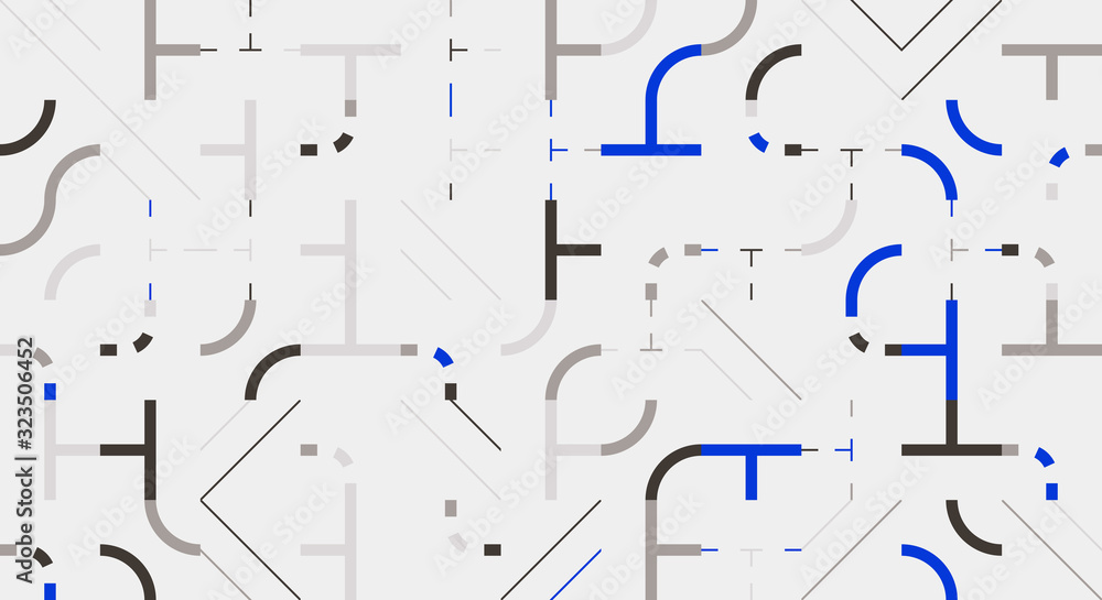 Minimal Vector Geometric Pattern design in blue palette Minimal Vector Geometric Pattern design in blue palette