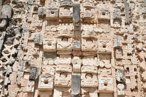 Bas-relief maya à Uxmal, Mexique