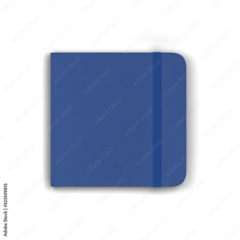 Blank notebook with elastic band closure mockup Blank notebook with elastic band closure mockup