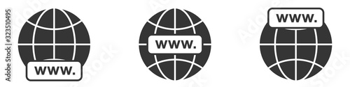 WWW icon. Website vector icons set.