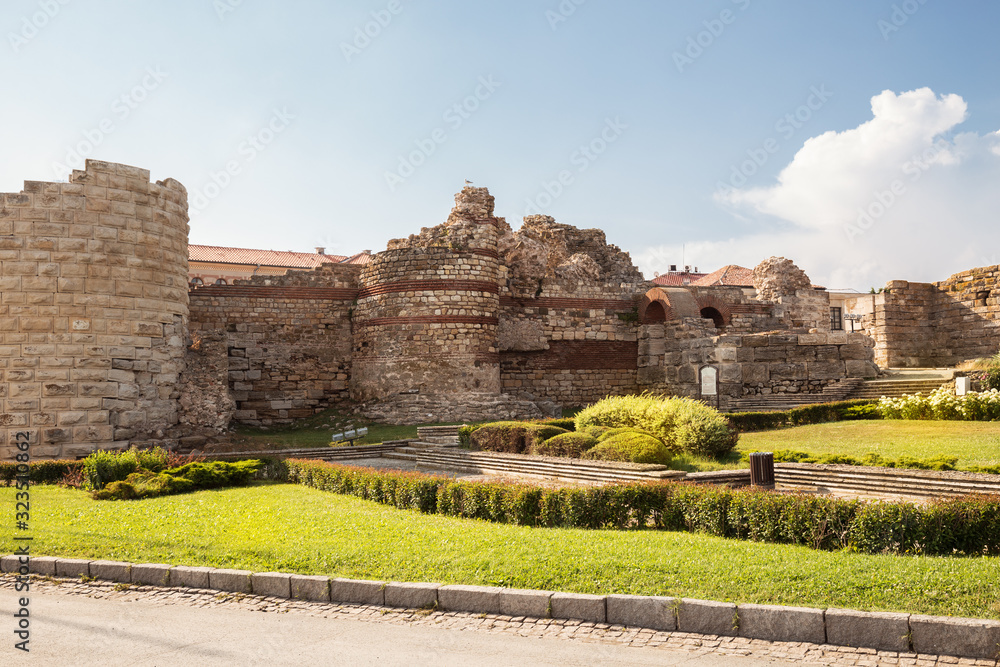 Ancient fortress in old town Nessebar