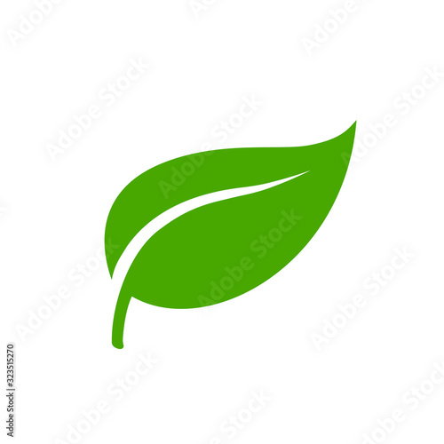 Leaf icon ecology nature element, green leaf, environment and nature eco sign – stock vector