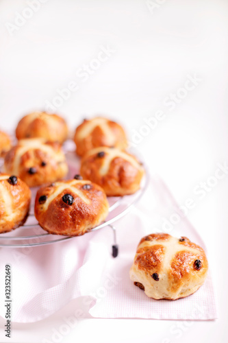 Cross-buns containing dried fruits are traditionally eaten during Lent before Easter.