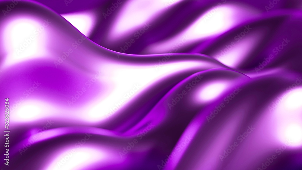 Obraz premium Metal luxury background drapery. 3d illustration, 3d rendering.