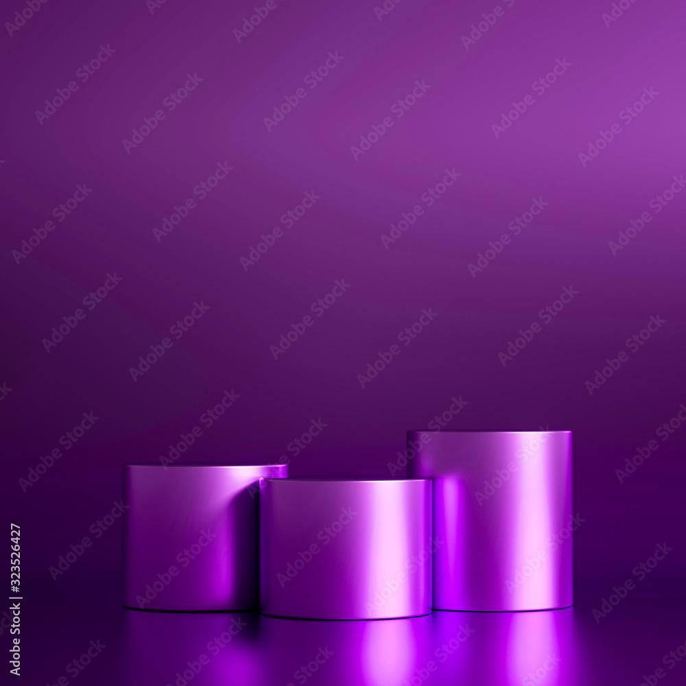 Podium, pedestal in the studio. 3d illustration, 3d rendering. Podium, pedestal in the studio. 3d illustration, 3d rendering.