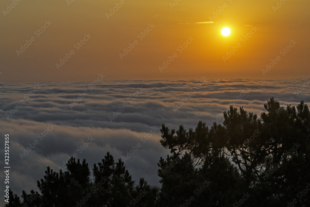 Sunrise clouds at Sintra Sunrise clouds at Sintra