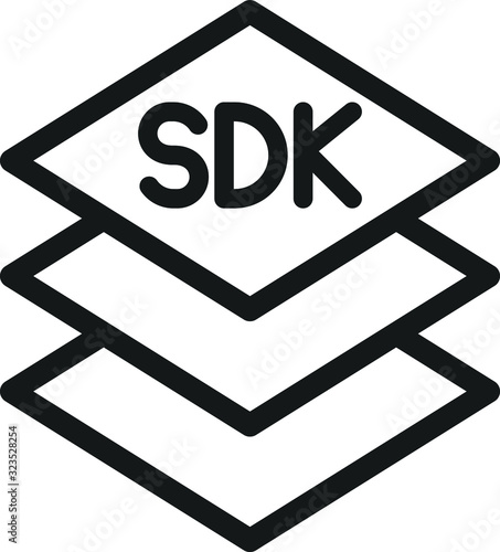 SDK icon, Software development kit icon, vector