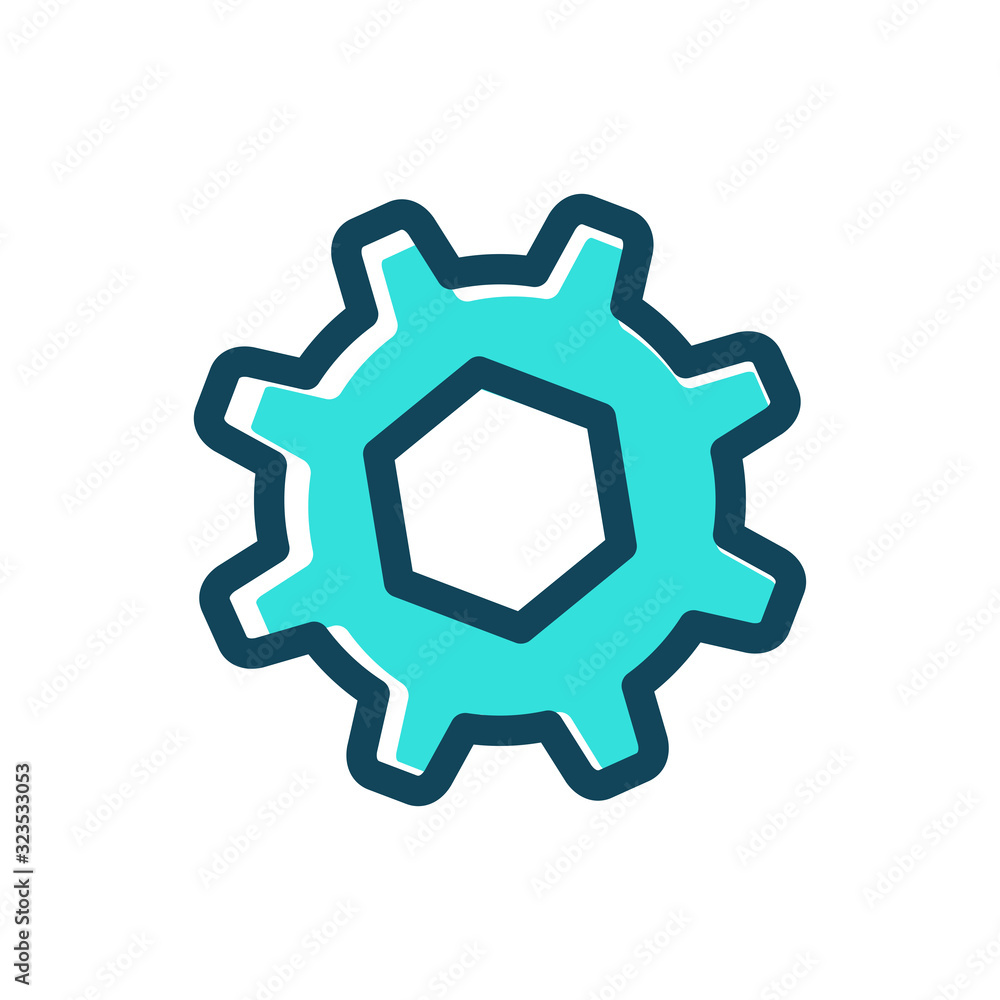 Obraz premium Gear icon