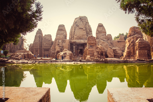 rock cut temple in masrur (Himachal Pardesh) photo