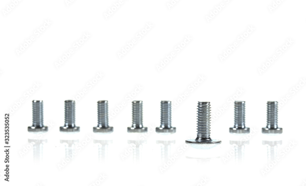 bolts isolated on white background bolts isolated on white background