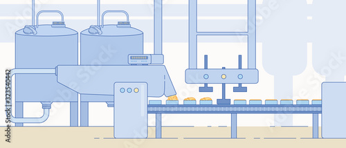 Cheese Production Factory Equipment and Machinery.