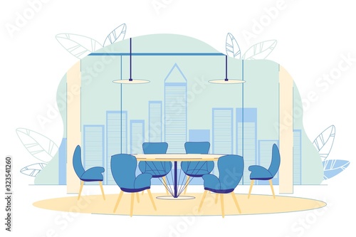 Successful Prosperous Company Spacious Office.