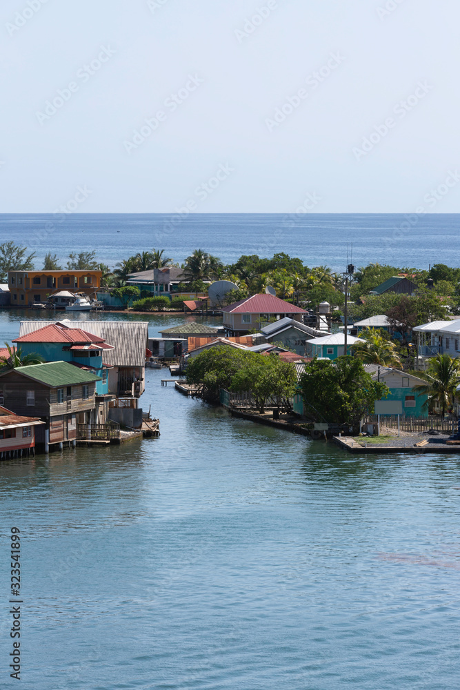 Coastal village in Honduras