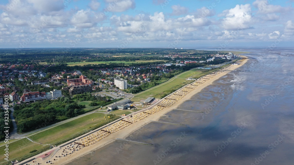 Fototapeta premium Plage de Cuxhaven (Allemagne)