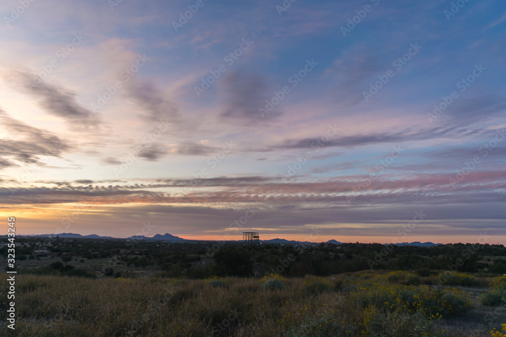 Colorful sky at the afternoon in natural environment Colorful sky at the afternoon in natural environment