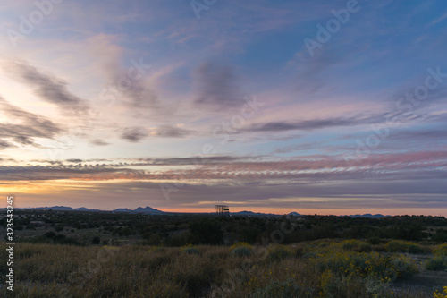 Colorful sky at the afternoon in natural environment