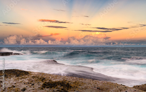 Bondi Beach at sunset, Sydney Australia