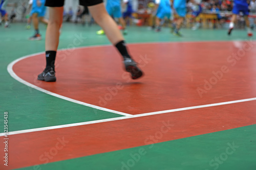 Junior Handball Matches in the Gymnasium, Luannan County, Hebei Province, China