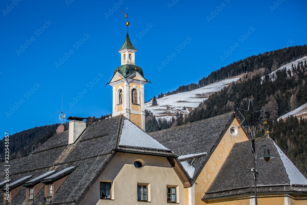Villabassa (Niederdorf)is an Alpine village in the Dolomites. South Tyrol, Trentino-Alto Adige, Italy Villabassa (Niederdorf)is an Alpine village in the Dolomites. South Tyrol, Trentino-Alto Adige, Italy