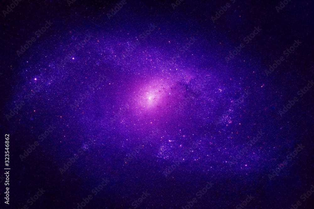 A blue galaxy in deep space. Elements of this image were furnished by NASA.
