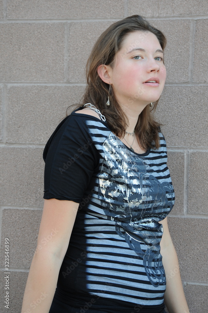 Plus size female beauty expressions outdoors. Plus size female beauty expressions outdoors.