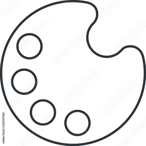 Palette icon, Art icon, vector illustration