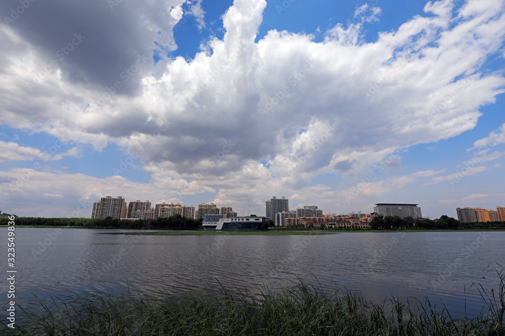 Waterfront City Scenery, Luannan County, Hebei Province, China