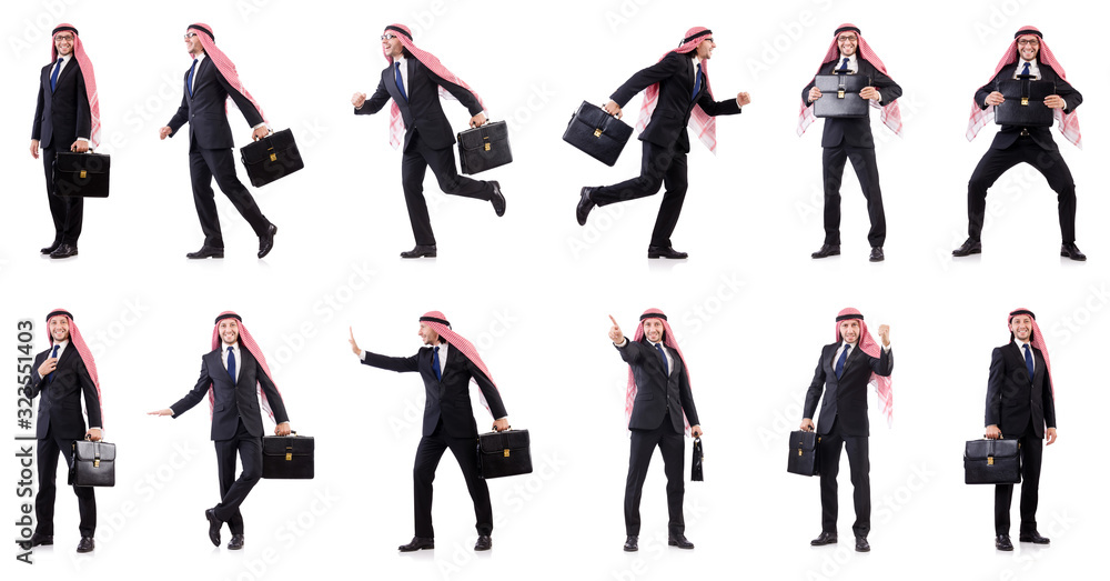 Arab man isolated on the white Arab man isolated on the white