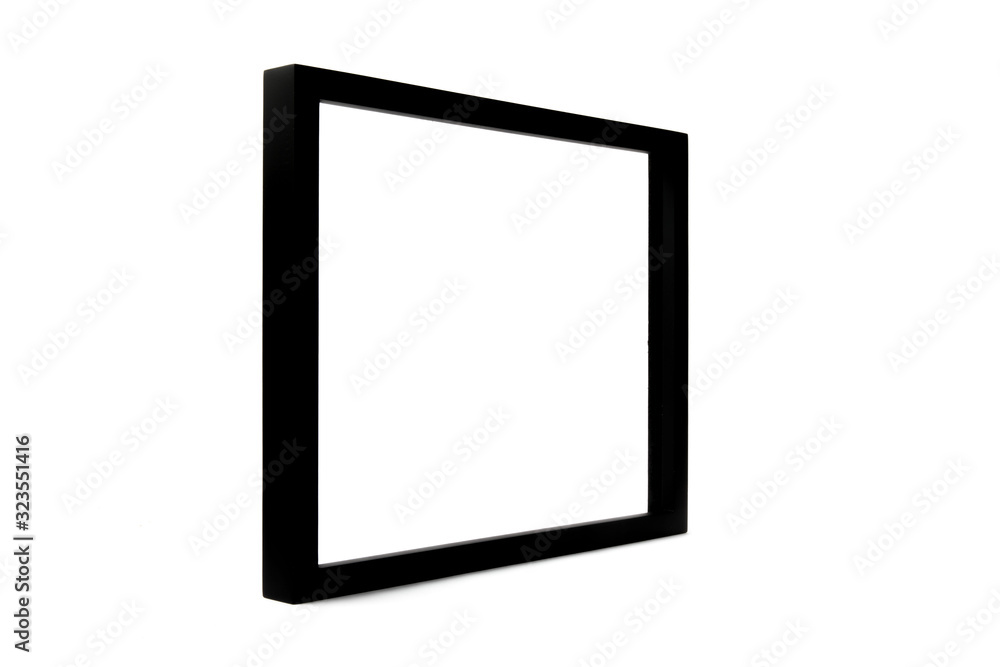 black photo frames in an abstract arrangement isolated on white black photo frames in an abstract arrangement isolated on white