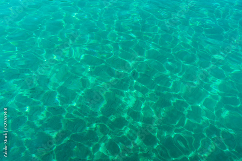 Crystal clear water in the sea of Sithonia, Greece