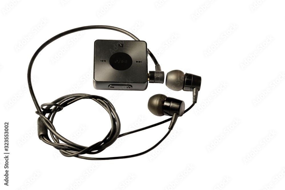 Close up view of headphones isolated. Old technology backgrounds. Close up view of headphones isolated. Old technology backgrounds.