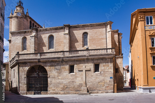 church in the old area of ​​miranda de ebro, spain photo