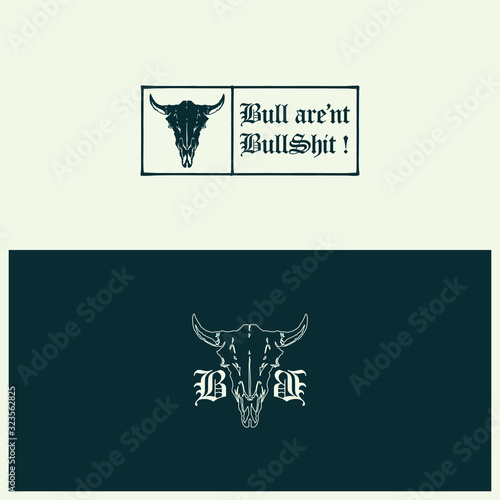 Hand drawn vector illustration of bull that will fit for logo, identity, or prints. (ID: 323562825)