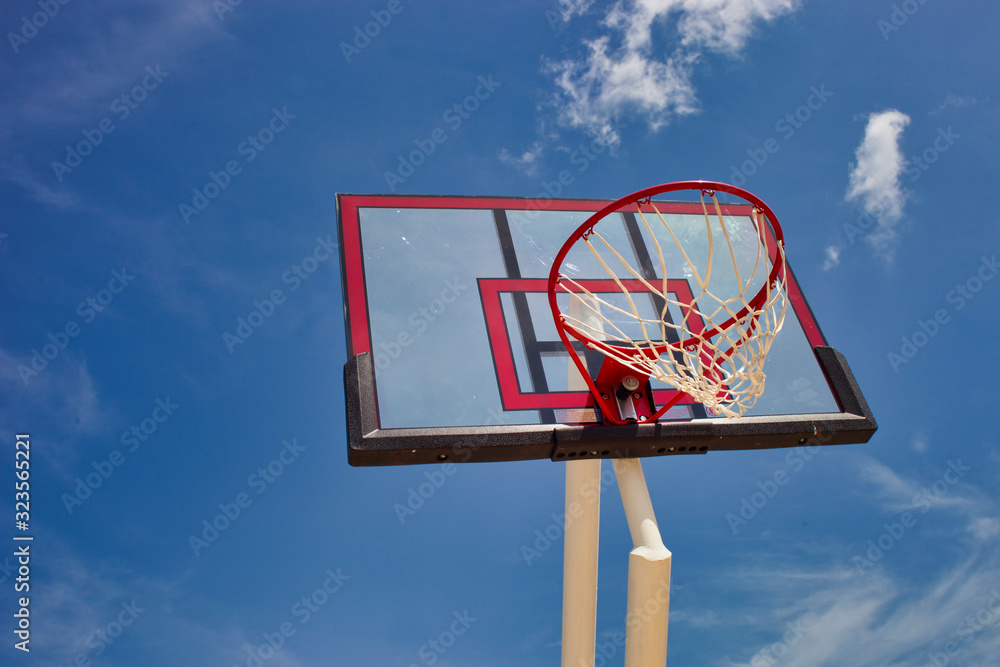 Blue sky Basketball board outdoor Blue sky Basketball board outdoor