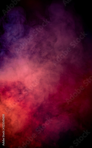 creative colored smoke