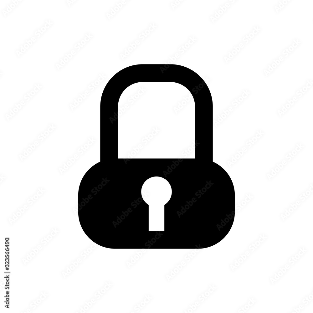 padlock icon design, flat style icon collection padlock icon design, flat style icon collection