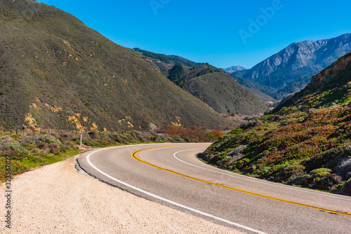 Scenic view of the wilderness nature of the Big Sur, California