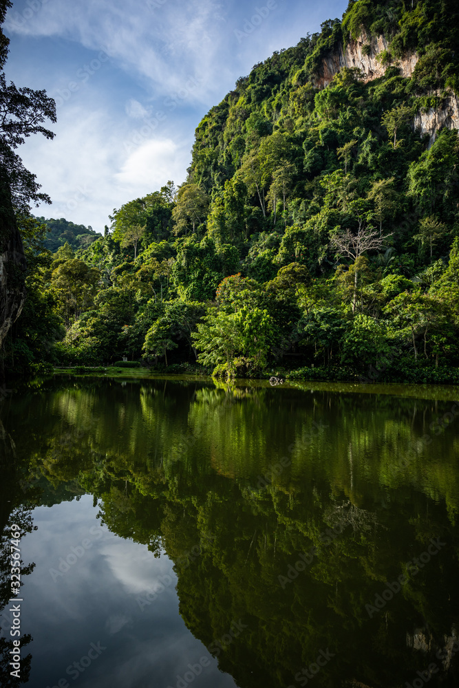 Scenic mountains and lake view in Tambun, Perak Scenic mountains and lake view in Tambun, Perak