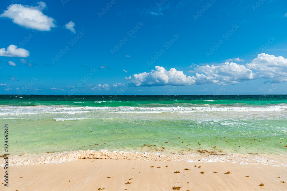 Caribbean seascape in Riviera Maya