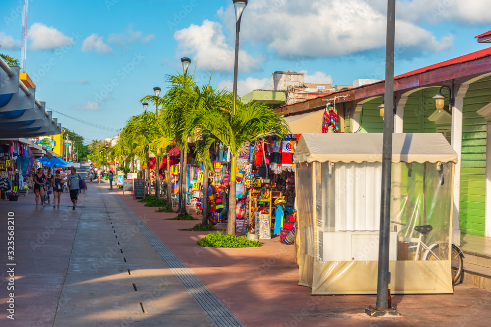 Naklejka premium View of Cozumel, Quintana Roo, Mexico