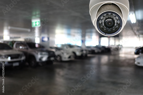 CCTV tool in Parking Equipment for security systems. © meepoohyaphoto