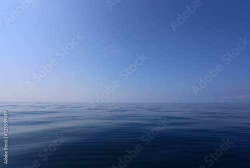 Blue sky and sea view in beauty of the landscape.