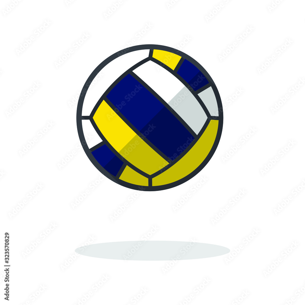 Volleyball isolated vector