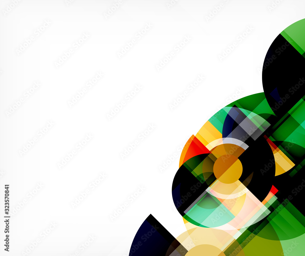 Abstract background, circle and triangle design round shapes overlapping. Geometric trendy template. Vector Illustration For Wallpaper, Banner, Background, Card, Book Illustration, landing page Abstract background, circle and triangle design round shapes overlapping. Geometric trendy template. Vector Illustration For Wallpaper, Banner, Background, Card, Book Illustration, landing page